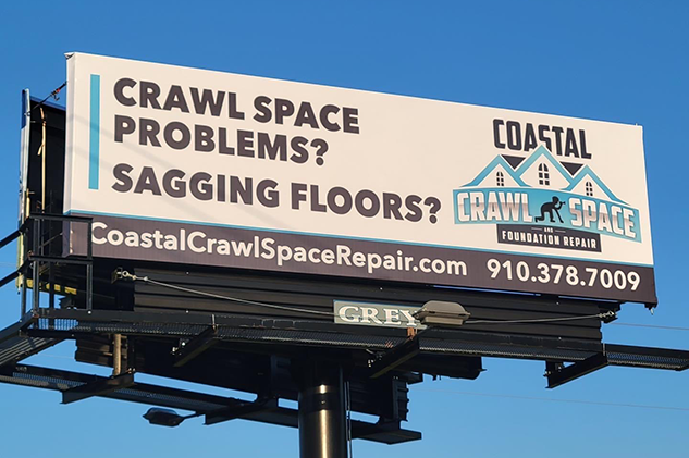 About Us | Coastal Crawl Space Repair | Billboard Sign