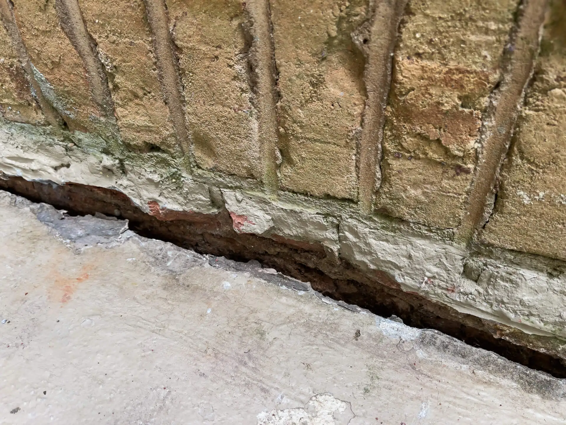 Foundation Repair Sinking settling