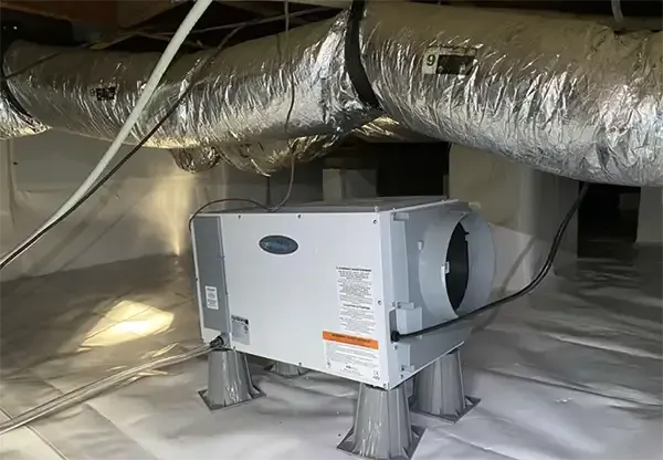 After – Crawl space dehumidifier system installed