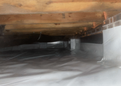 Crawl Space Repair Completed With Moisture Barrier Installation