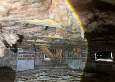 Failing Insulation And Ventilation Issues In Crawl Space