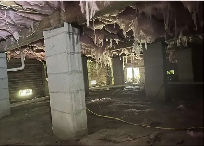 Crawl Space Repair in New Bern NC Before