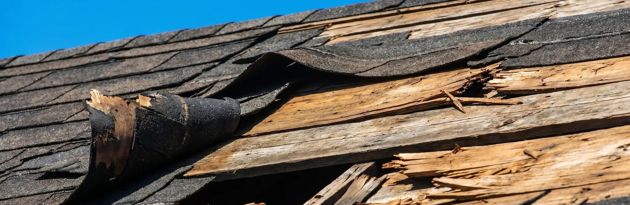 roofing damage in need of repair
